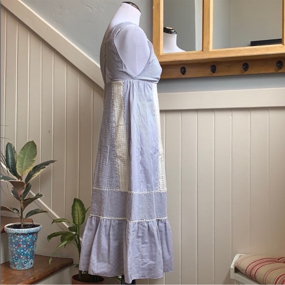 Thakoon Cotton Crochet Inset Midi Dress - Picture 8 of 10